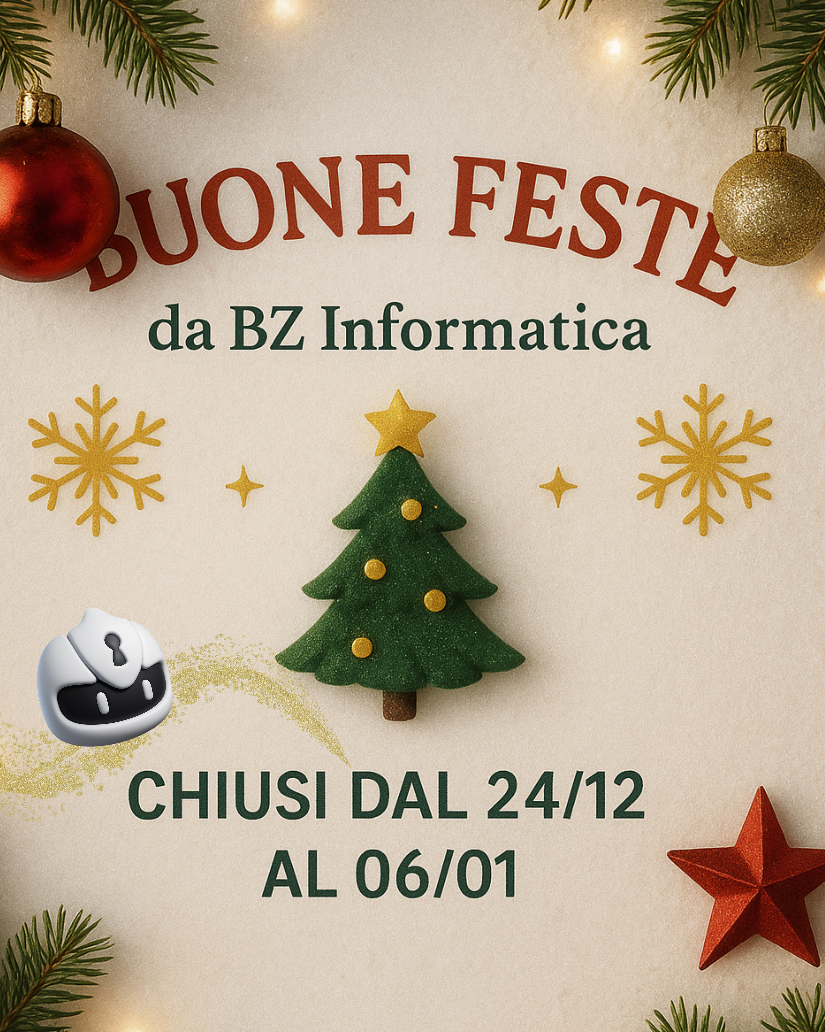 BZ Informatica : chiusura natalizia